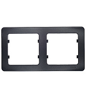 Рамка Hegel Master двухместная черная (Р402-08)