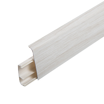 Плинтус ПВХ напольный Salag Lima 72 мм клен патина 2500 мм