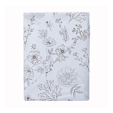 Комплект постельного белья 1,5-спальный бязь Самойловский текстиль Утро черно-белый с простыней 145х220 см