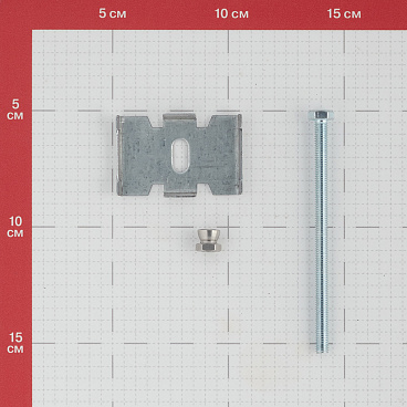 Крепление скоба-болт для панелей 3D универсальное оцинкованное