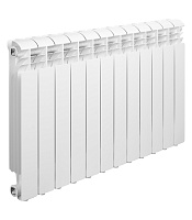 Радиатор алюминиевый Global Iseo 500 мм 12 секций 1" боковое подключение белый