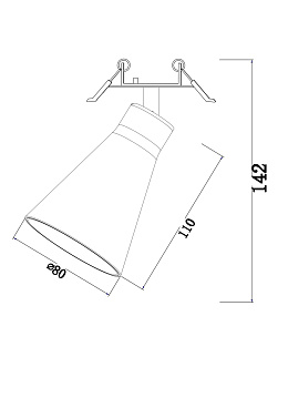 Встраиваемый светильник Technical C059CL-01W