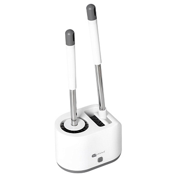 Ершик для унитаза Savanna напольный пластик/силикон белый (9822060)