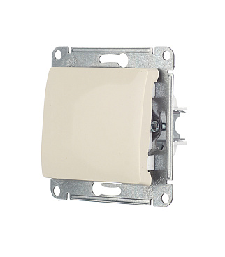 Переключатель Systeme Electric Glossa одноклавишный встраиваемый бежевый (GSL000261)