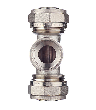 Тройник VALTEC (VTm.332.N.260526) 26 обж(ц) х 3/4 ВР(г) х 26 обж(ц)