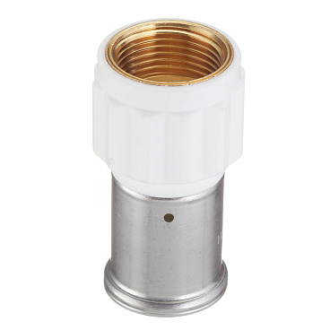 Муфта Henco (18PKW-3206) 32(пресс) х 1 ВР(г) белая PVDF