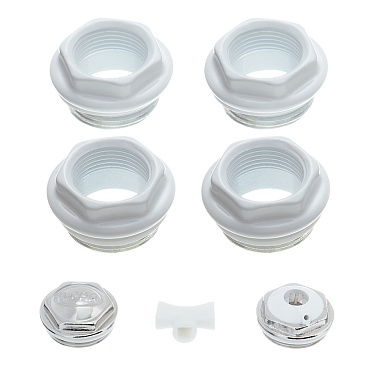 Набор присоединительный универсальный Rifar 1 НР х 3/4 ВР для радиатора белый (R.Ad.G34)