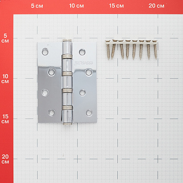 Петля Fuaro карточная универсальная неразъемная 100х75 мм хром