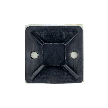 Площадка для крепления стяжек EKF PROxima 30х30 мм самоклеящаяся черная (100 шт.) (plc-30х30-b)