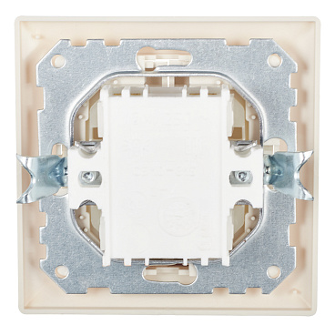 Выключатель Svet двухклавишный встраиваемый бежевый с подсветкой (SV1001-0011)