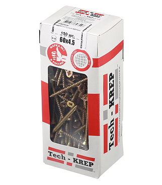 Саморезы универсальные 60x4,5 мм желтые (150 шт.)