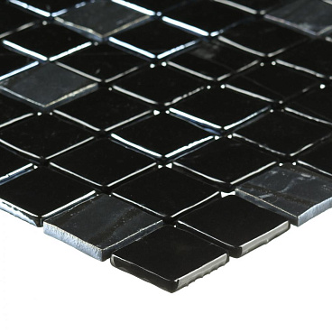 Мозаика Lavelly Smalta черный микс стеклянная 311х311х4,9 мм глянцевая