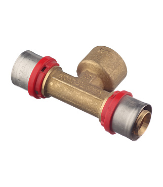 Тройник Tiemme 26(пресс) х 3/4 ВР(г) х 26(пресс)