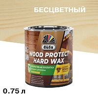 Антисептик Dufa Wood Protect Hard Wax декоративный для дерева бесцветный 0,75 л