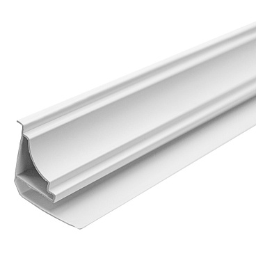 Плинтус потолочный для панелей 5х3000 мм ПВХ матовый белый