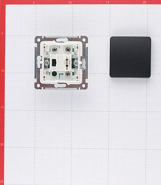 Переключатель Hegel Master одноклавишный встраиваемый черный (ВС10-461-08)