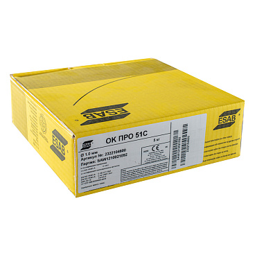 Сварочная проволока Esab d1 мм 5 кг (ОК ПРО 51С)