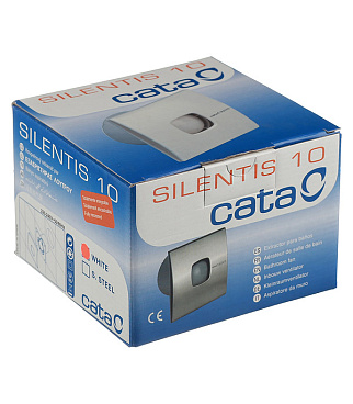 Вентилятор осевой Cata Silentis 10 140х140 мм d100 мм слоновая кость