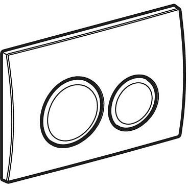 Клавиша смыва для инсталляций Geberit Delta 20 хром глянцевый (115.127.21.1)