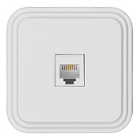 Розетка телефонная Svet накладная белая (0219-00011)