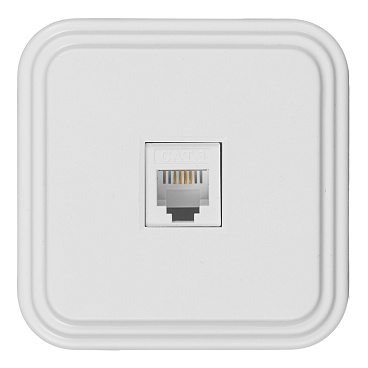 Розетка телефонная Svet накладная белая (0219-00011)