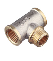 Тройник 1/2 ВР(г) х 1/2 НР(ш) х 1/2 ВР(г) латунный