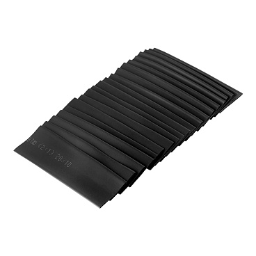 Трубка термоусадочная КВТ Монохром ТНТ нг 20/10 мм 100 мм черная (20 шт.)