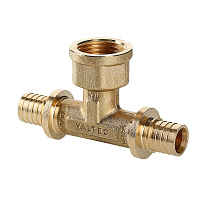 Тройник Valtec 25 мм х 3/4 ВР(г) х 25 мм латунь (VTm.432.BG.250525)