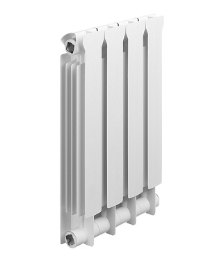 Радиатор биметаллический Global Style Extra 500 мм 4 секции 1" боковое подключение белый