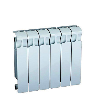 Радиатор биметаллический Rifar Monolit 350 мм 6 секций 3/4 боковое подключение белый