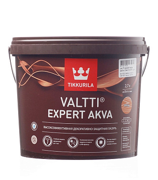 Антисептик Tikkurila/Tikkivala Valtti Expert Akva декоративный для дерева орегон 2,7 л