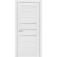 Дверь межкомнатная Мюнхен 01 800х2000 мм финишпленка 3D анкор серебристый со стеклом