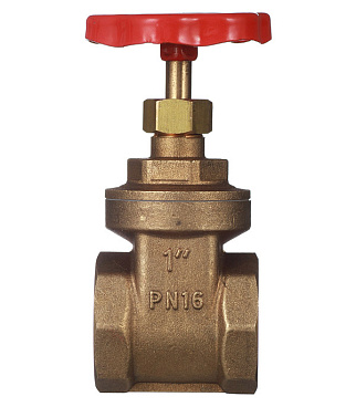 Задвижка клиновая латунный Valtec 1 ВР(г) х 1 ВР(г) вентиль (VT.012.G.06)