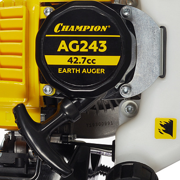 Мотобур со шнеком Champion AG243 d150 мм 1250 Вт (AG243)