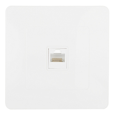 Розетка компьютерная Systeme Electric Blanca встраиваемая молочная RJ45 (BLNIS045002)