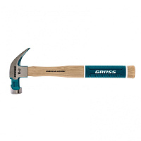 Молоток-гвоздодер Gross 450 г обрезиненная ручка (10415)
