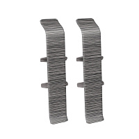 Соединитель Идеал Деконика 70 мм алюминий темный Г-профиль (2 шт.)