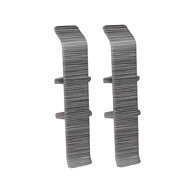 Соединитель Идеал Деконика 70 мм алюминий темный Г-профиль (2 шт.)