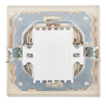 Переключатель Svet одноклавишный встраиваемый бежевый (SV1001-0017)