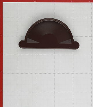 Заглушка желоба Grand Line металлическая d125 мм коричневый RAL 8017