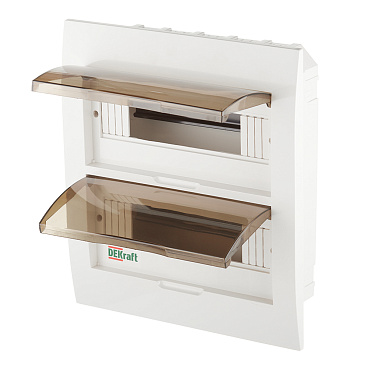 Щит распределительный встраиваемый Dekraft ЩРВ-П-24 пластиковый IP41 345х300х100 мм 24 модуля