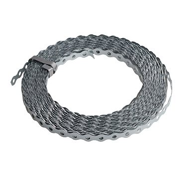 Лента крепежная перфорированная волнистая 12х0,5 мм 25 м