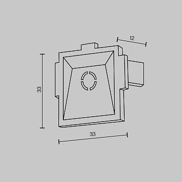 Комплектующие для встраиваемой трековой системы Technical TRA084EC-12W