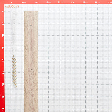 Порог алюминиевый одноуровневый стык 60х1800 мм беленый