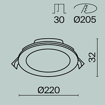 Встраиваемый светильник Technical DL017-6-L18W3-4-6K