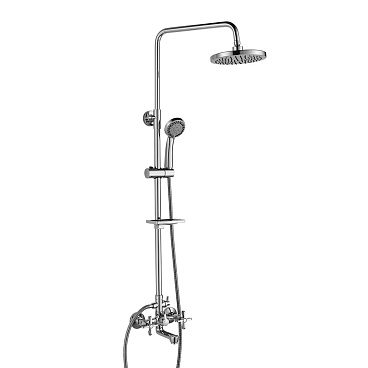 Душевая система Rossinka RS с верхним душем с лейкой с изливом хром (RS42-46)