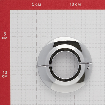 Отражатель декоративный разъемный для полотенцесушителя 1" d73 мм хром