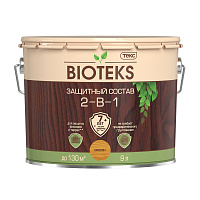 Антисептик Текс Bioteks 2-в-1 декоративный для дерева орегон 9 л