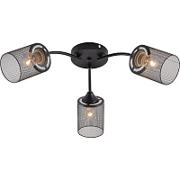 Люстра потолочная Schaffner Barreno E27 180 Вт 15 кв.м (4435-3 BK)