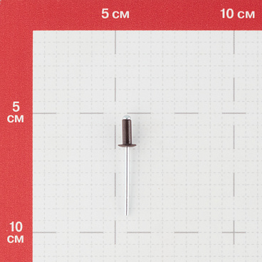 Заклепка вытяжная 4,0x10 мм алюминий/сталь коричневая RAL 8017 (100 шт.)